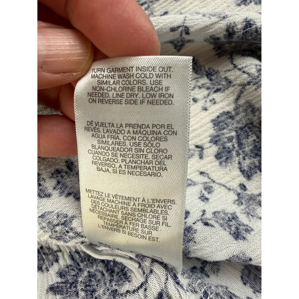 Cottagecore Floral Peasant Blouse Rayon Lace Detail 3X Angels Forever Young - Picture 7 of 8